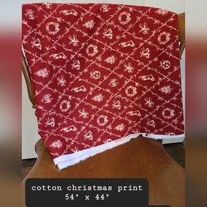 Christmas print heavy cotton